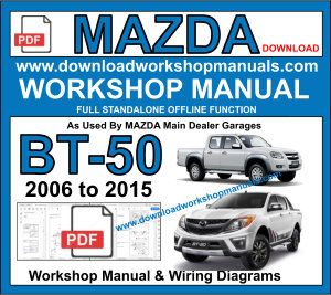 Mazda BT50 Workshop Service Repair Manual PDF